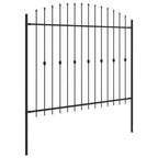 Recinzione a punte Asten Nero 200 x 200 cm