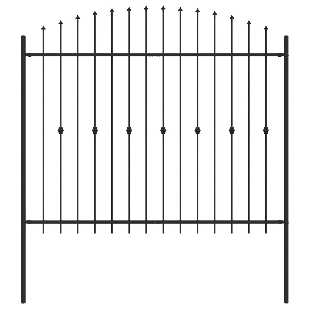 Recinzione a punte Asten Nero 200 x 200 cm