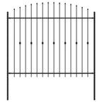 Recinzione a punte Asten Nero 200 x 200 cm