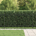 Recinzione ad arco a picchetto Dronten nero 200x150 cm