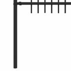 Recinzione ad arco a picchetto Dronten nero - 200x166 cm