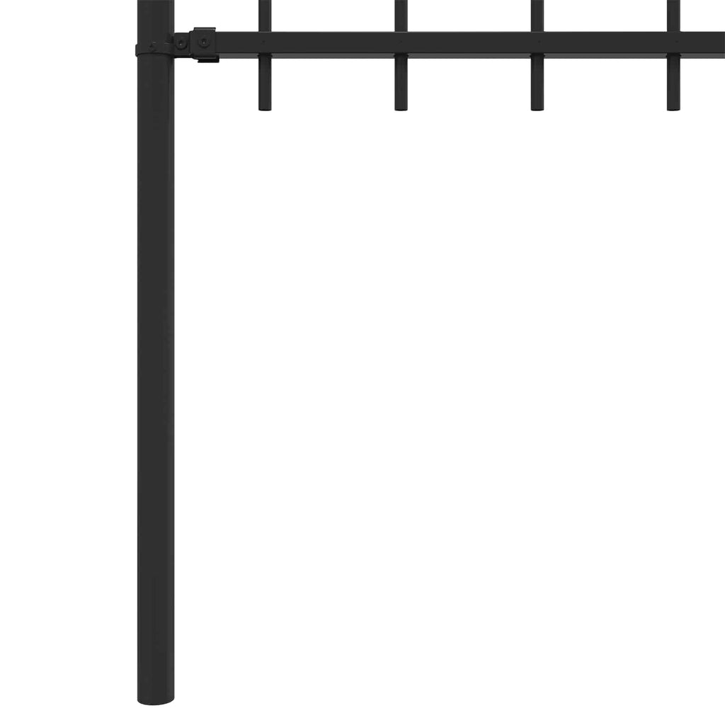 Recinzione a Cerchio Tilburg Nero 200x150 cm Acciaio Verniciato
