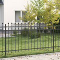 Recinzione a Cerchio Tilburg Nero 200x150 cm Acciaio Verniciato