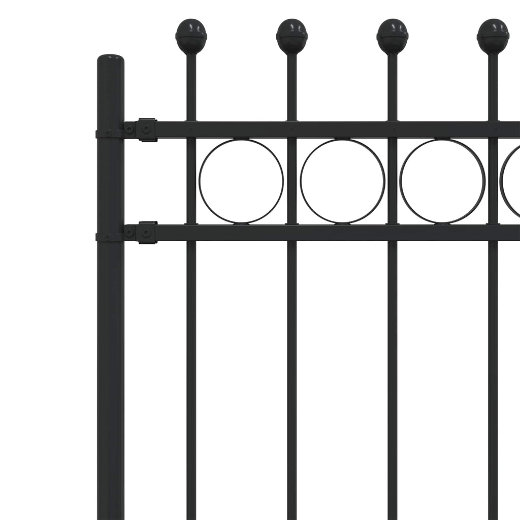 Recinzione a Cerchio Tilburg Nero 200x166 cm
