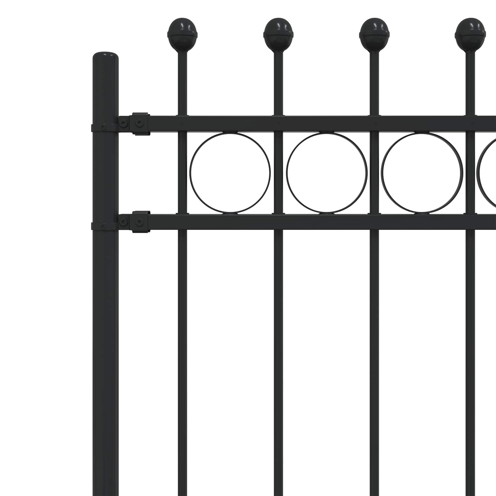 Recinzione a Cerchio Tilburg Nero 200x166 cm
