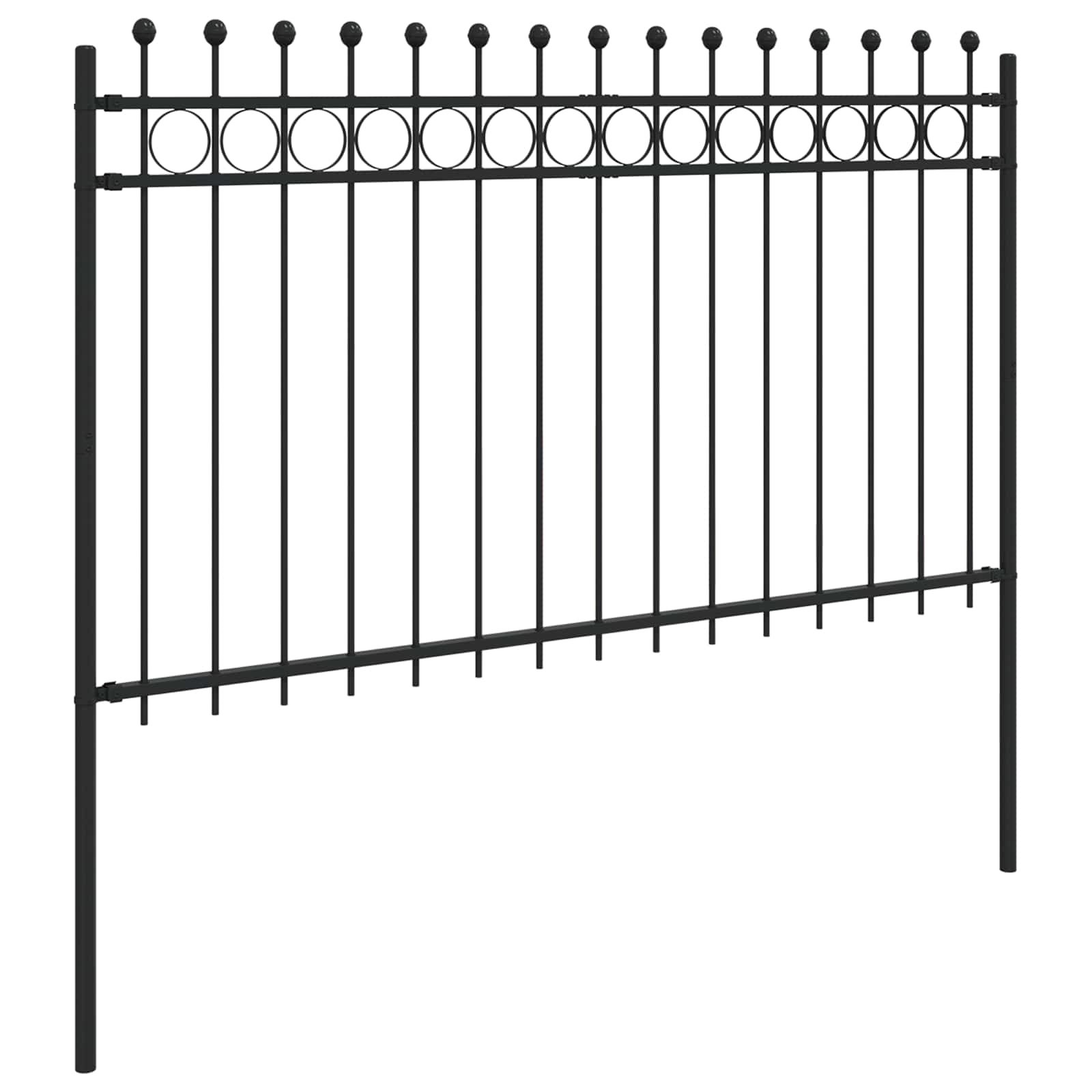 Recinzione a Cerchio Tilburg Nero 200x166 cm
