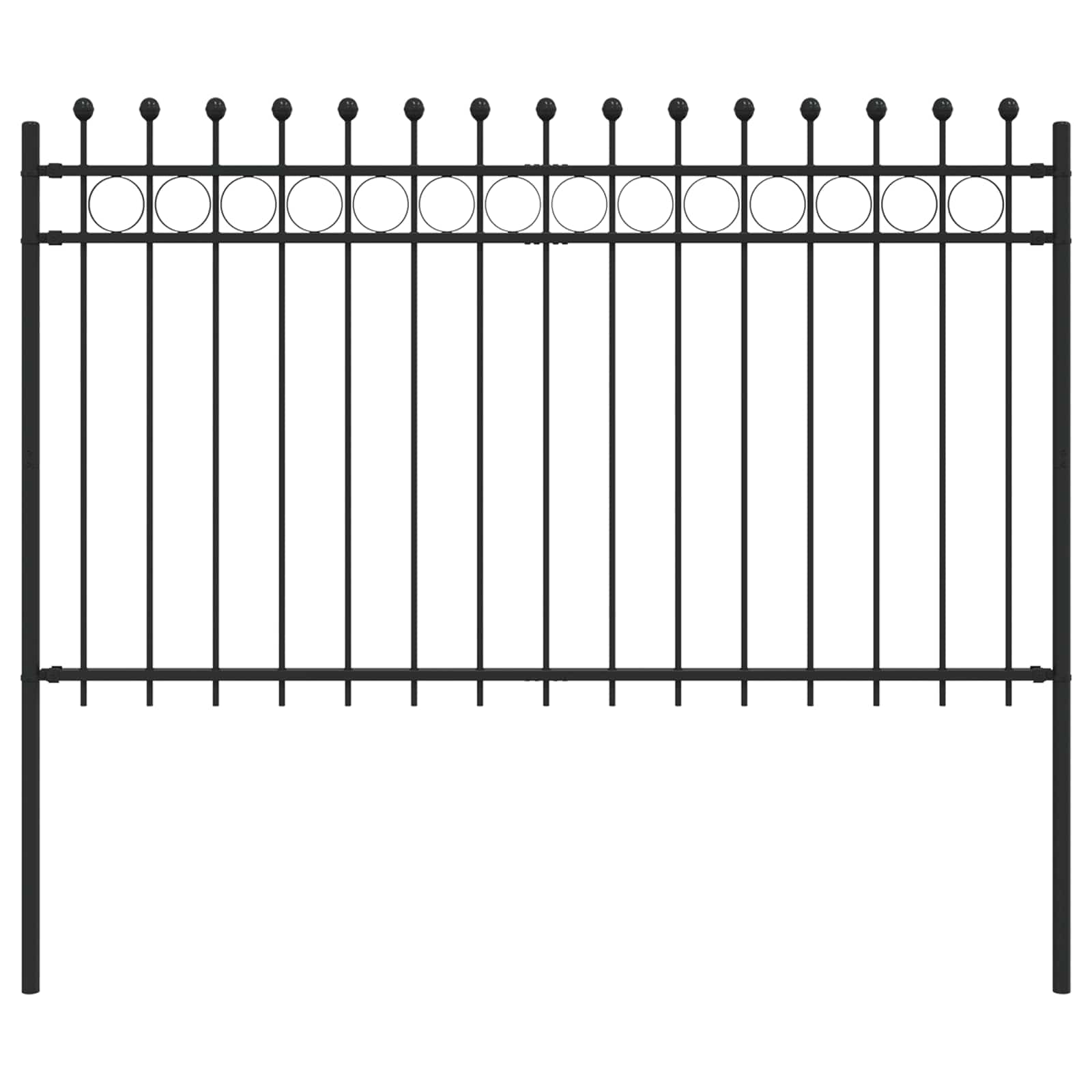 Recinzione a Cerchio Tilburg Nero 200x166 cm