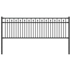 Recinzione a picchetto Baarlo nero 200x110 cm acciaio verniciato