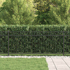 Recinzione a picchetto Baarlo nero acciaio verniciato 200x130 cm