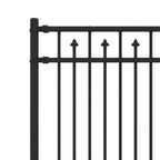 Recinzione a picchetto Baarlo nero in acciaio 200x150 cm