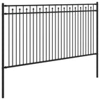 Recinzione a picchetto Baarlo nero in acciaio 200x150 cm
