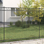 Recinzione a picchetto Baarlo Nero 200x200 cm - Acciaio verniciato a polvere
