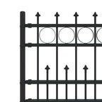 Recinzione a anello con picchetti HORST nero 200x110 cm