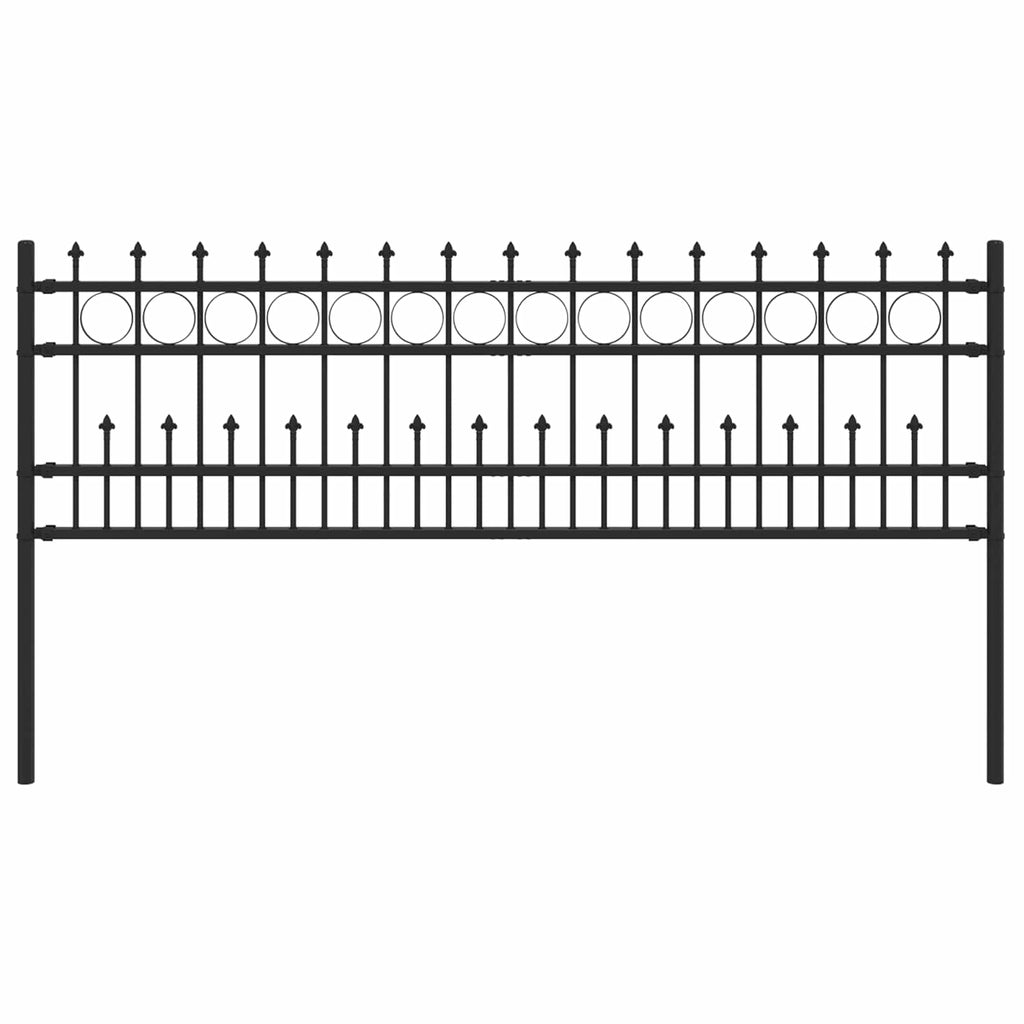 Recinzione a anello con picchetti HORST nero 200x110 cm