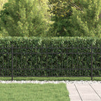 Recinzione a anello con picchetti Horst nero 200x130 cm acciaio verniciato