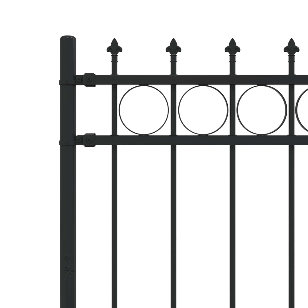 Recinzione a anello con picchetti HORST nero 200x150 cm