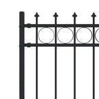 Recinzione a anello con picchetti HORST nero 200x150 cm