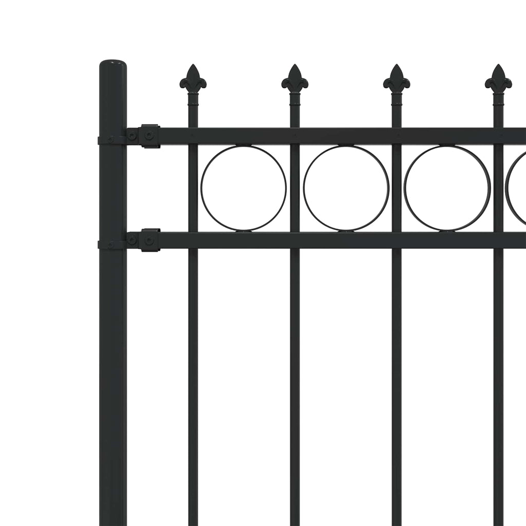 Recinzione a anello con picchetti HORST Nero 200x166 cm