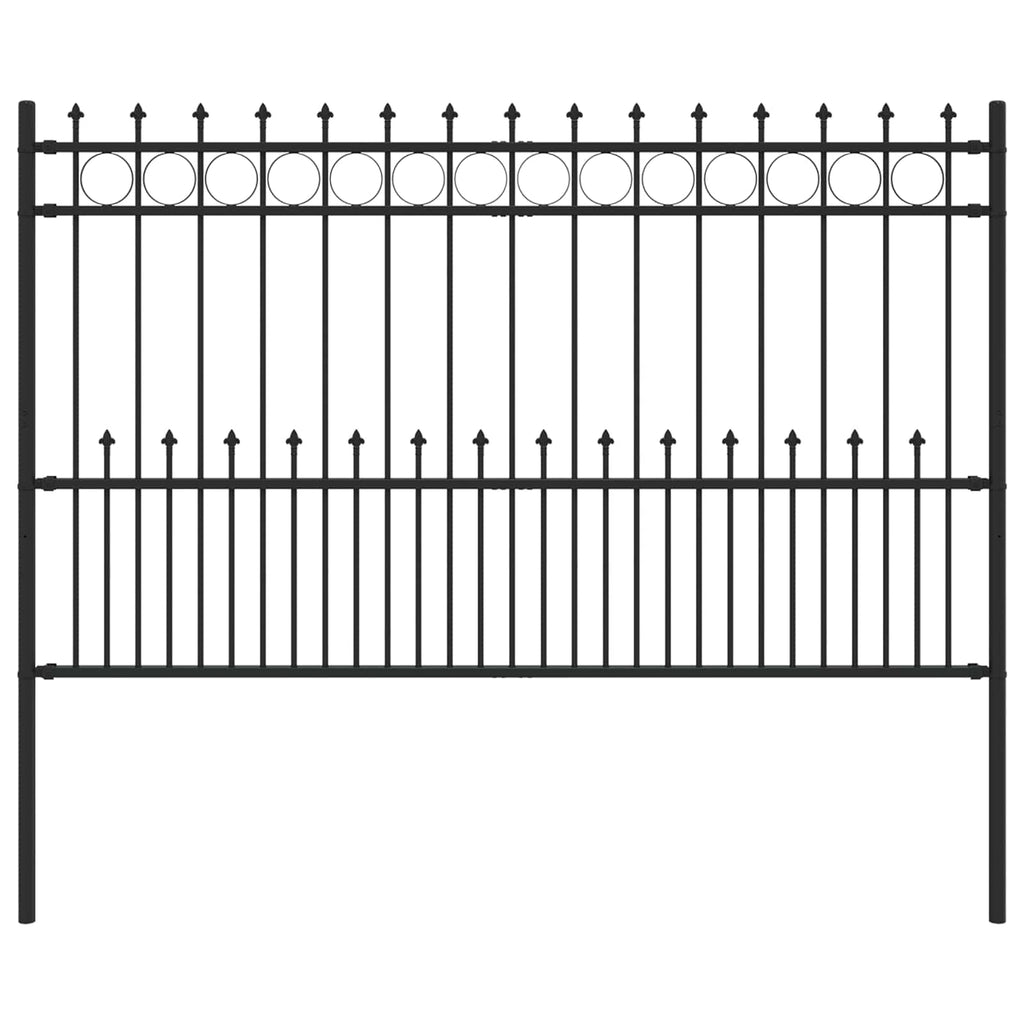Recinzione a anello con picchetti HORST Nero 200x166 cm
