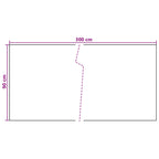 Schermo da balcone grigio scuro 300 x 90 cm polyrattan