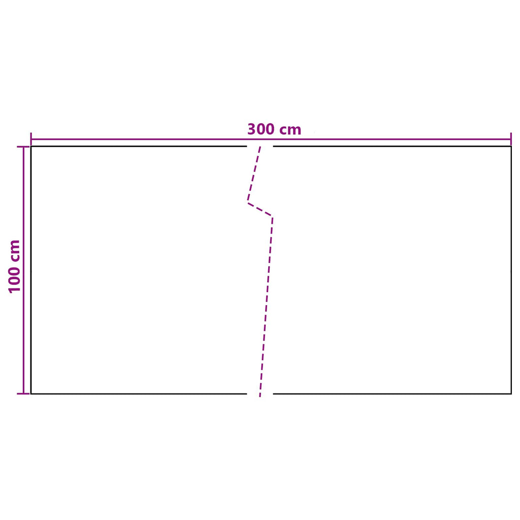 Schermo da balcone Grigio Scuro 300 x 100 cm polyrattan