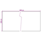 Schermo da balcone Grigio Scuro 300 x 100 cm polyrattan