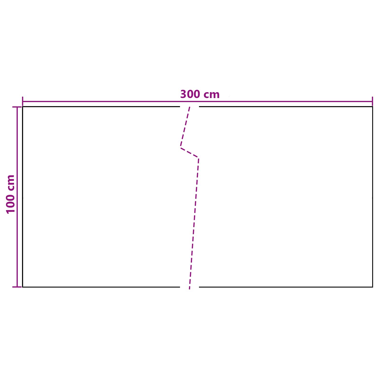Schermo da balcone Grigio Scuro 300 x 100 cm polyrattan