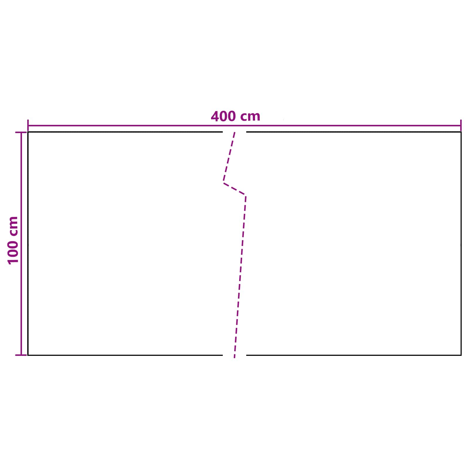 Schermo da balcone Grigio Scuro 400 x 100 cm in polyrattan