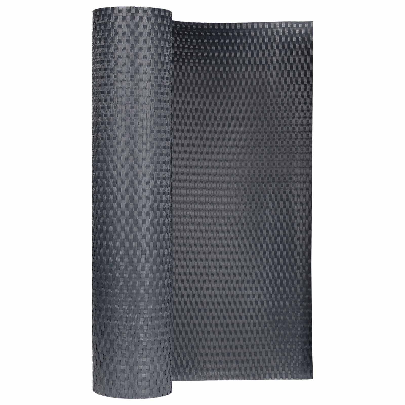 Schermo da balcone grigio scuro polyrattan 1000 x 90 cm