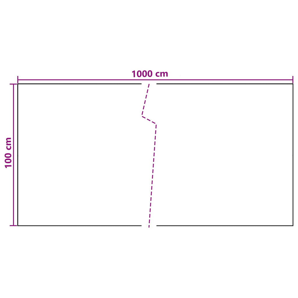 Schermo da balcone grigio scuro 1000 x 100 cm polyrattan