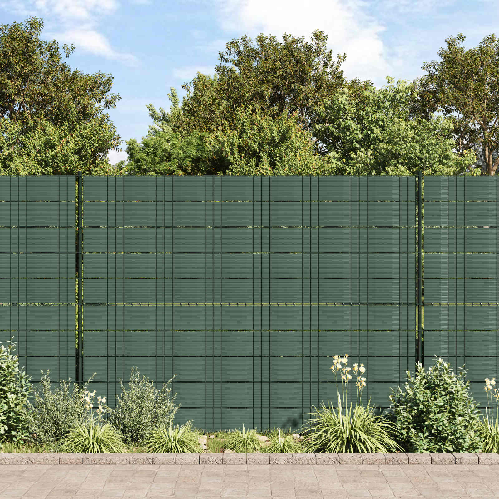 Nastro Privacy per Recinzione Verde 260x19 cm Polipropilene