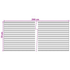 Nastro Privacy per Recinzione Verde 260x19 cm Polipropilene
