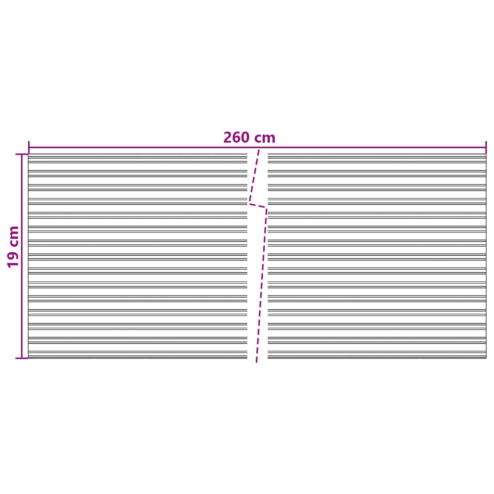 Nastro Privacy per Recinzione Grigio Chiaro 260x19 cm