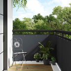 Schermo per Balcone con Occhielli Antracite 1000x80 cm