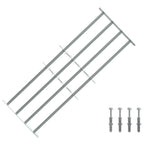 Griglia di sicurezza per finestre con 4 barre trasversali 930-1740 mm - Set 3 pz