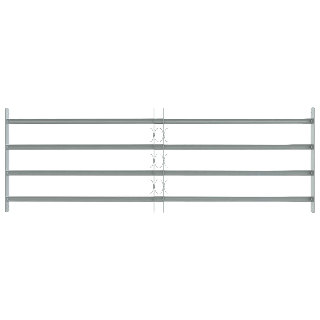 Griglia di sicurezza per finestre con 4 barre trasversali 930-1740 mm - Set 3 pz