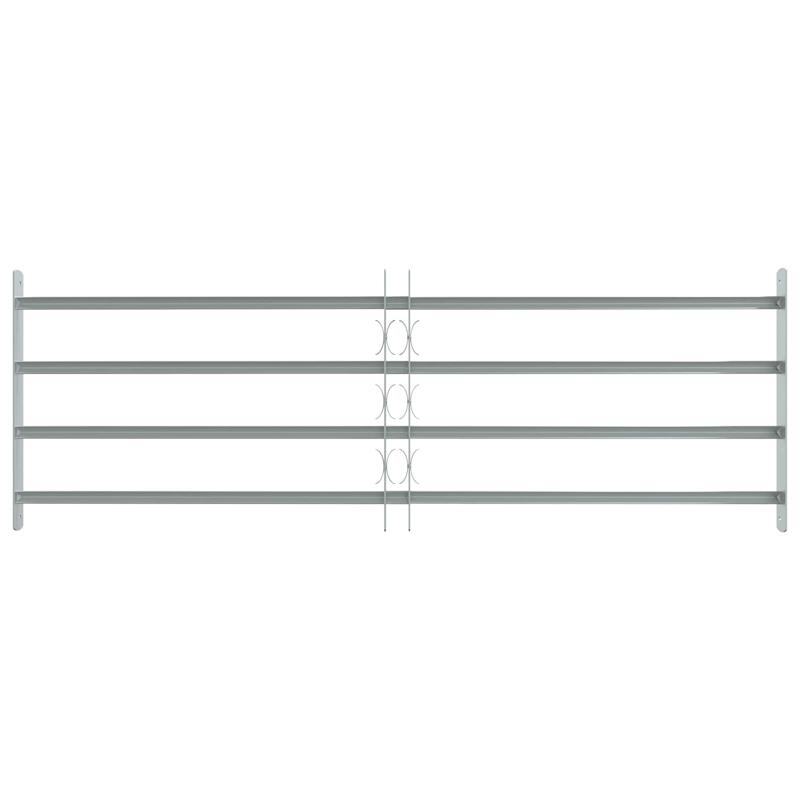 Griglia di sicurezza per finestre con 4 barre trasversali 930-1740 mm - Set 3 pz