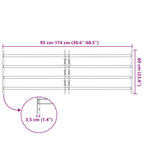 Griglia di sicurezza per finestre con 4 barre trasversali 930-1740 mm - Set 3 pz