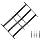 Griglia di Sicurezza per Finestra con 3 Traversine - Set 3 pz