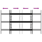 Griglia di Sicurezza per Finestra con 3 Traversine - Set 3 pz