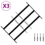 Griglia di Sicurezza per Finestra con 3 Traversine - Set 3 pz