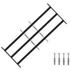 Griglia di Sicurezza per Finestra con 3 Traversine - Set 3 pcs