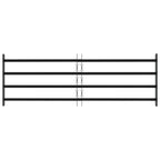 Griglia di sicurezza per finestre con 4 barre trasversali 93-174 cm - Acciaio nero - 3 pezzi
