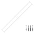 Griglia di Sicurezza per Finestre con 2 Traverse 93-174 cm Acciaio Zincato
