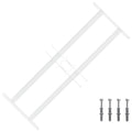 Griglia di Sicurezza per Finestre con 2 Traverse 43-74 cm Acciaio Zincato - Set 3 pz