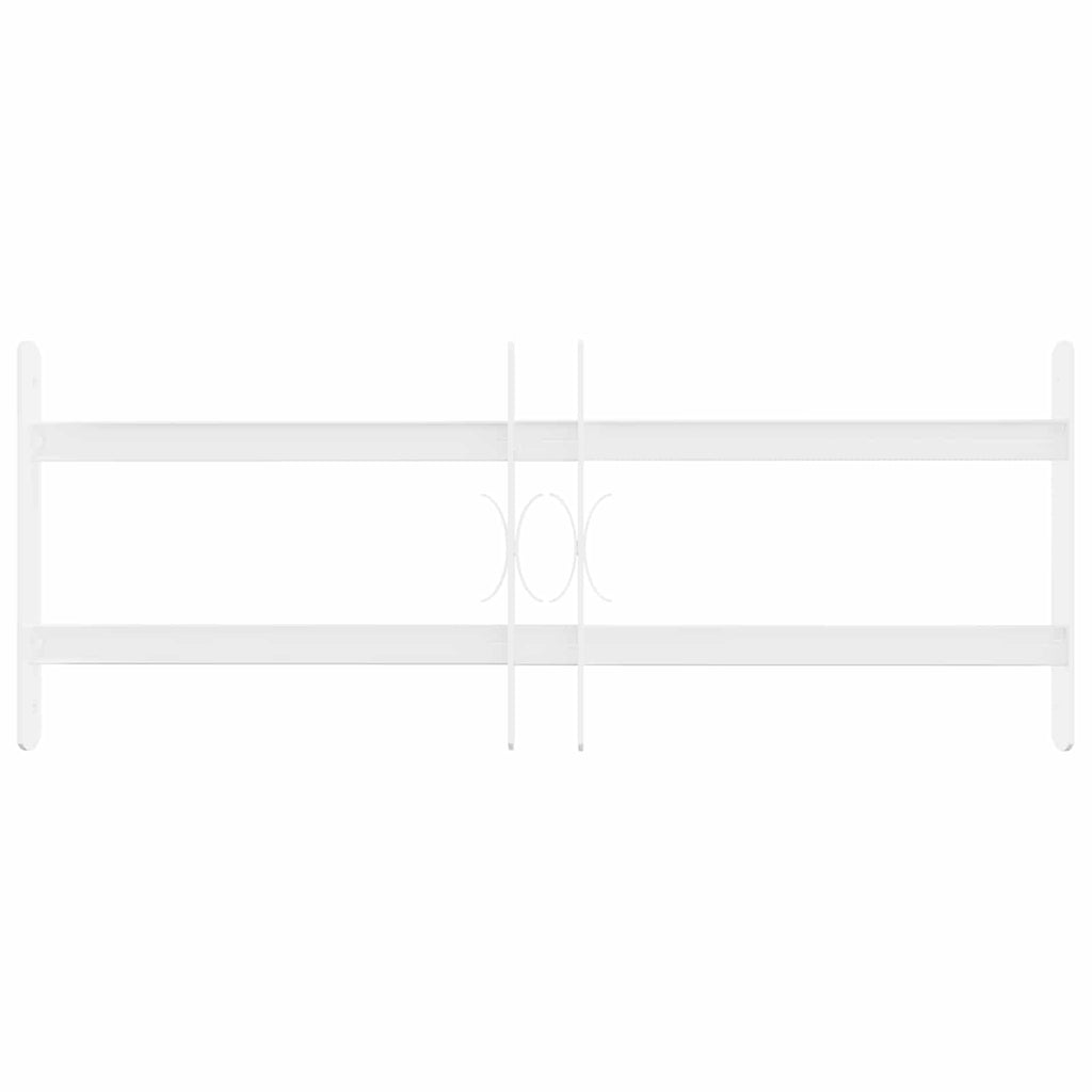 Griglia di Sicurezza per Finestre con 2 Traverse 43-74 cm Acciaio Zincato - Set 3 pz