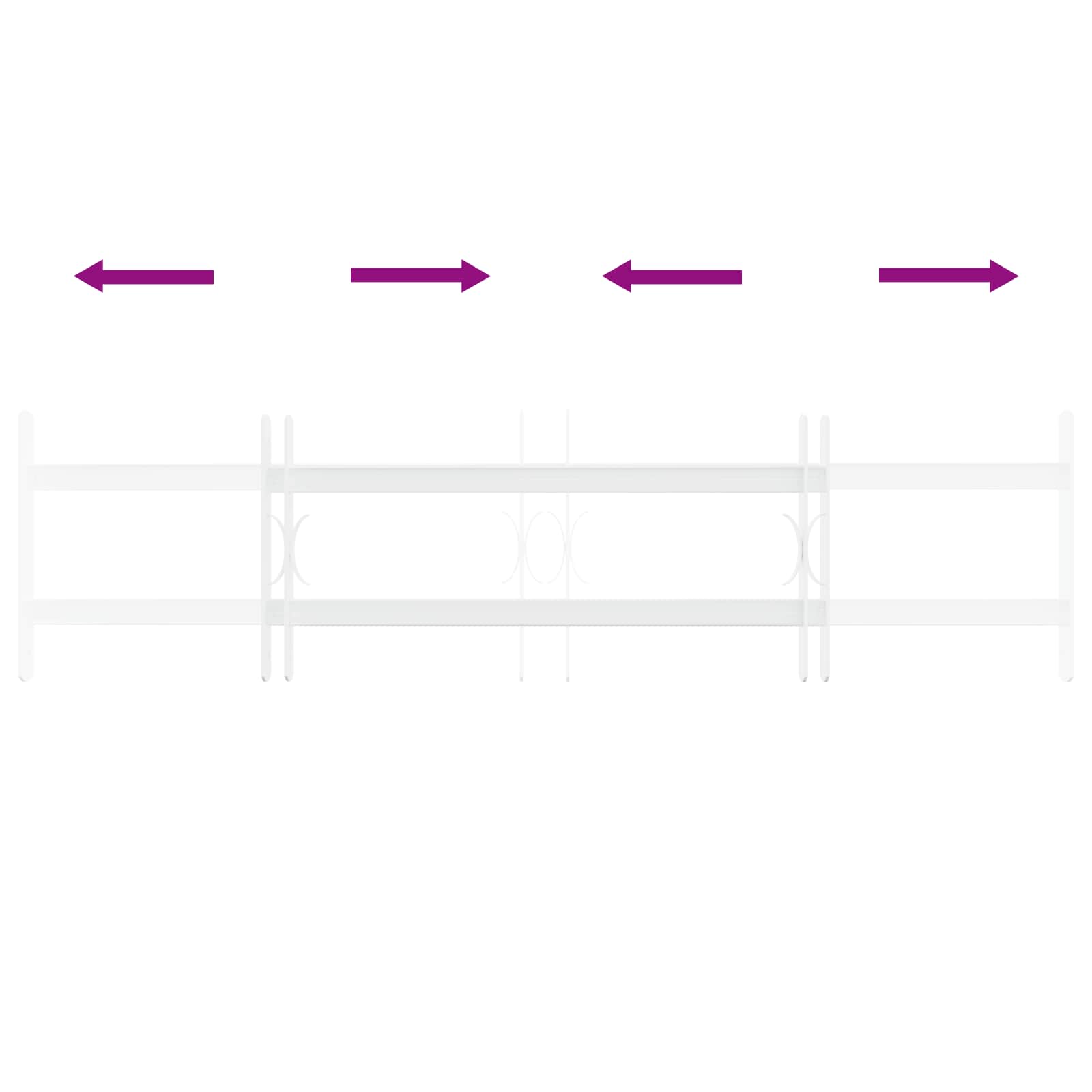 Griglia di Sicurezza per Finestre con 2 Traverse - Set 3 pz