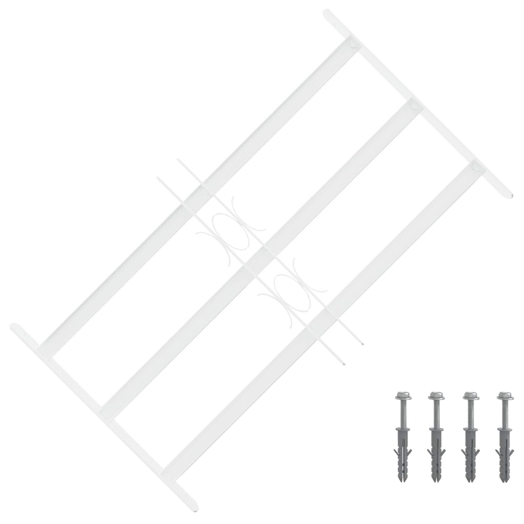 Griglia di Sicurezza per Finestra con 3 Traversine - Set 3 pz - Acciaio Zincato