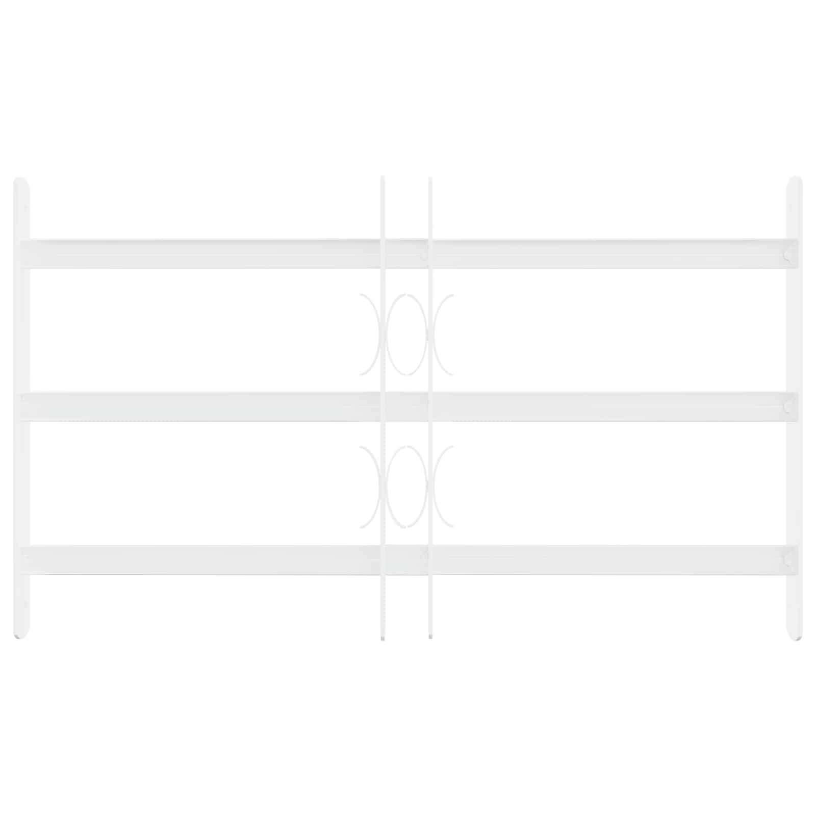 Griglia di Sicurezza per Finestra con 3 Traversine - Set 3 pz - Acciaio Zincato