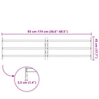 Griglia di Sicurezza per Finestra con 3 Traversine - Set 3 pz
